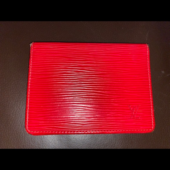 Louis Vuitton Epileather Mens Wallet Red RARE - Picture 2 of 5